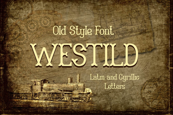 Beispiel einer Westild-Schriftart